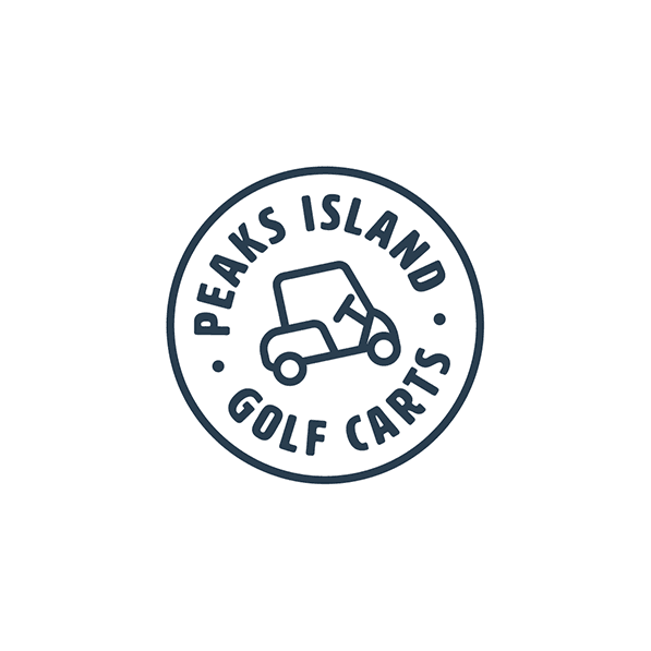 Branding and web design for Peaks Island Golf Carts.