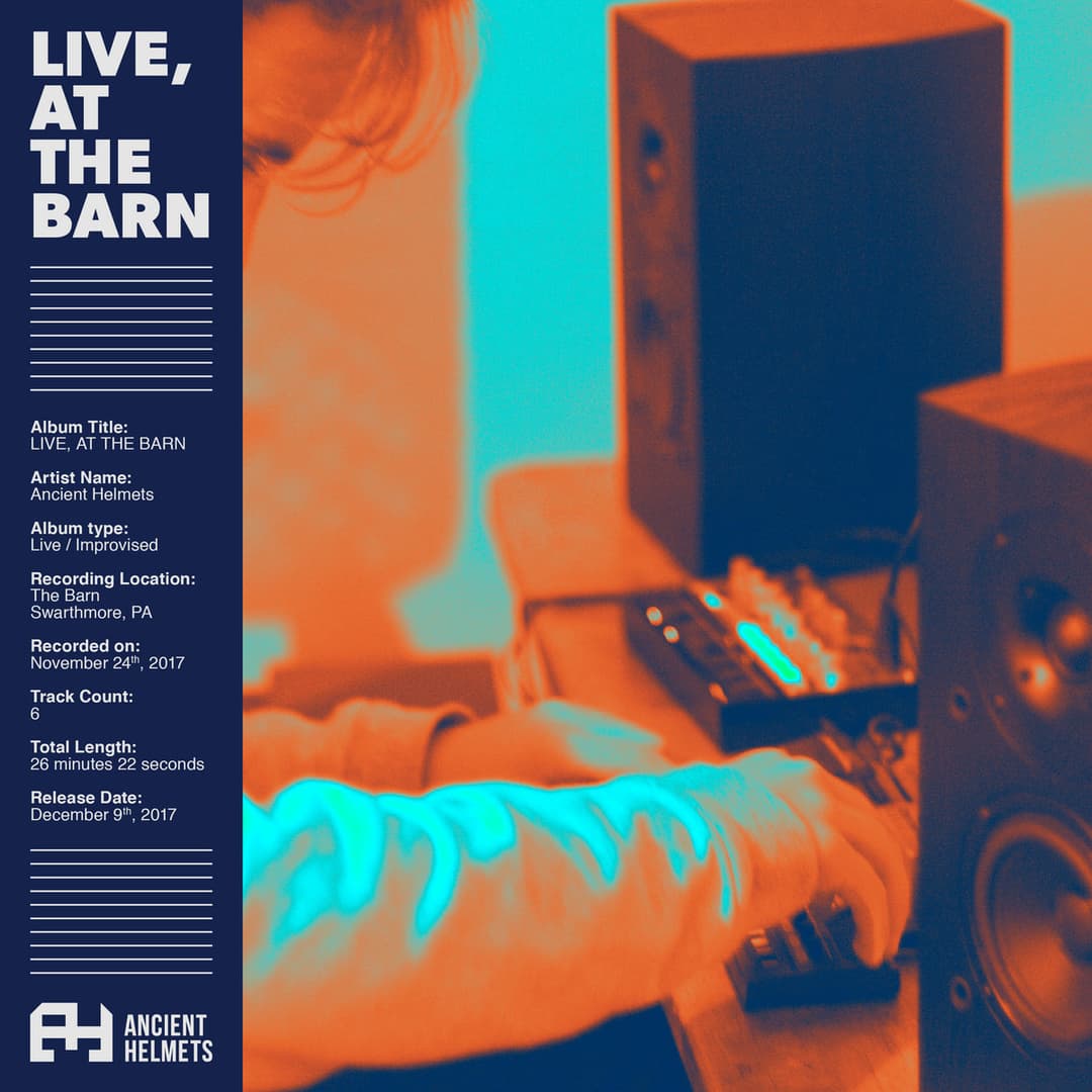 Album art and identity for Ancient Helmets.